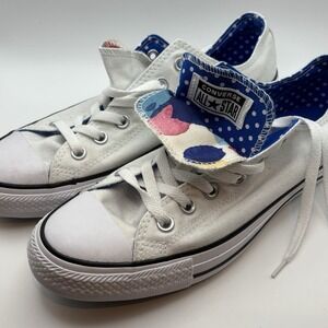 Converse Chuck‎ Taylor Sneaker Shoe White  Canvas Double Tongue  10 New No Box